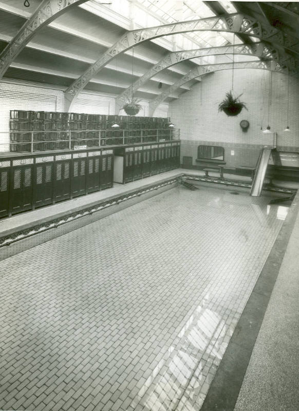 The swimming pool at the Manor Place Baths taken in 1937.