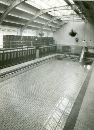 The swimming pool at the Manor Place Baths taken in 1937.
