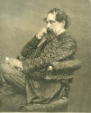 Portrait of the writer Charles Dickens in 1870. 