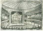 Illustration of the interior of the South London Palace in 1870.